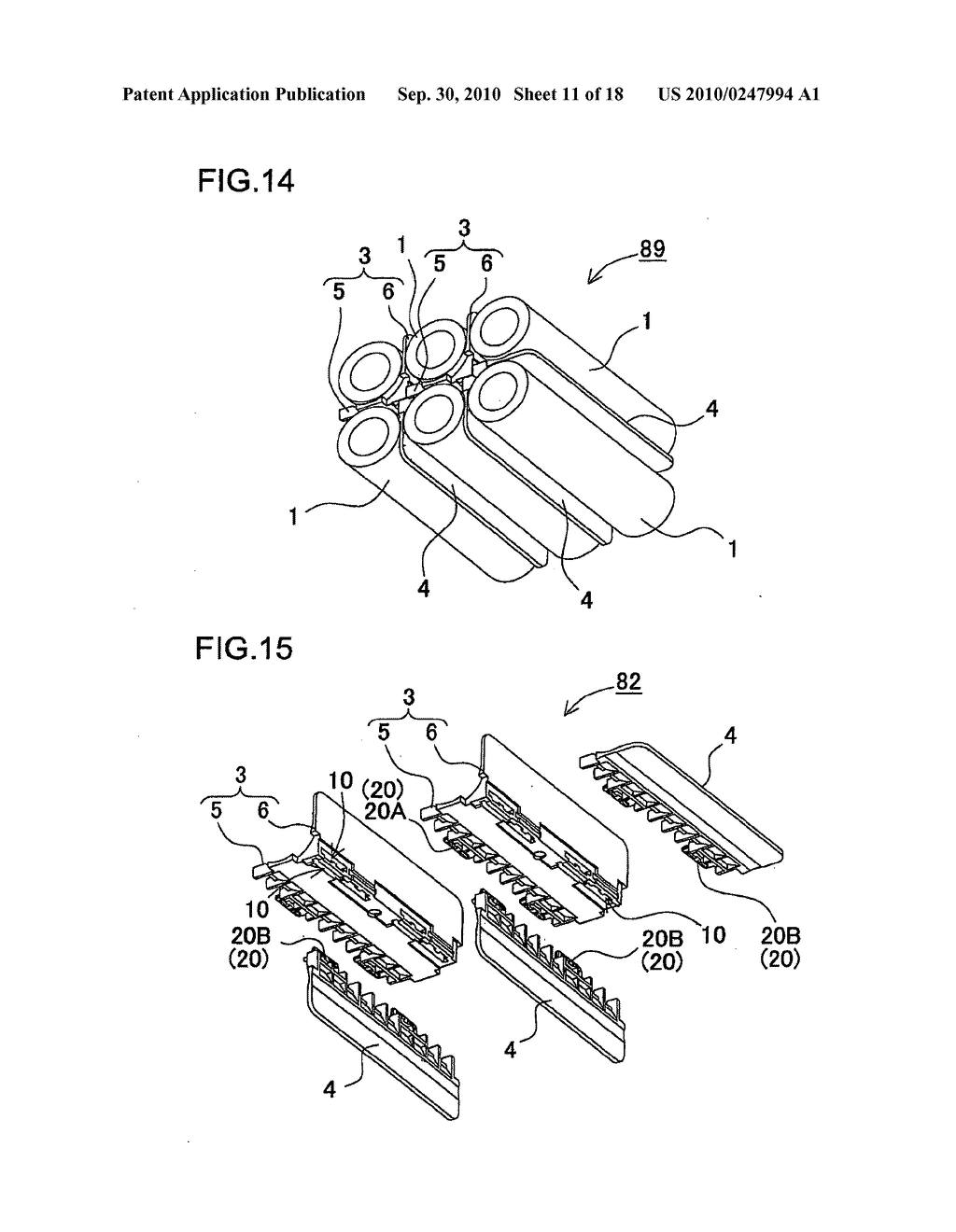 Battery holder for a battery array, and battery array - diagram, schematic, and image 12