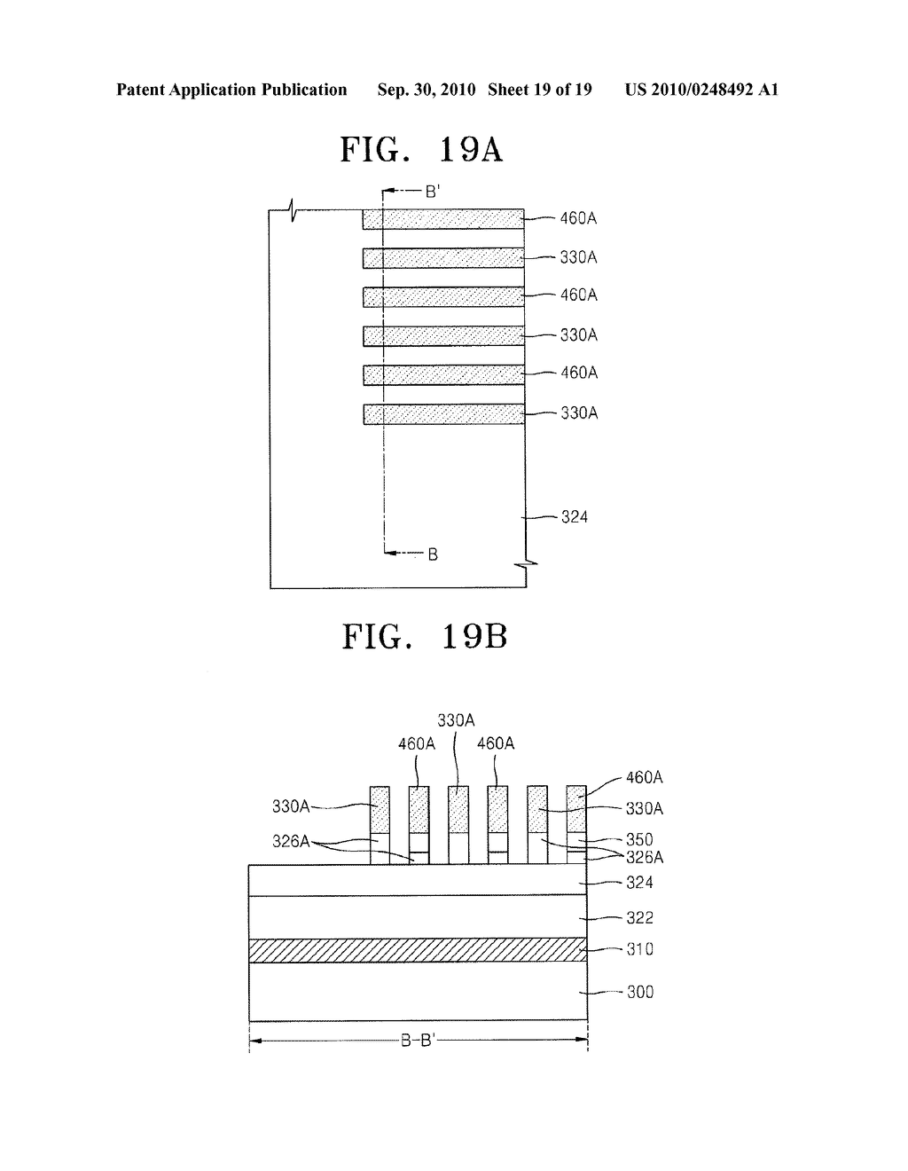 Method of forming patterns of semiconductor device - diagram, schematic, and image 20