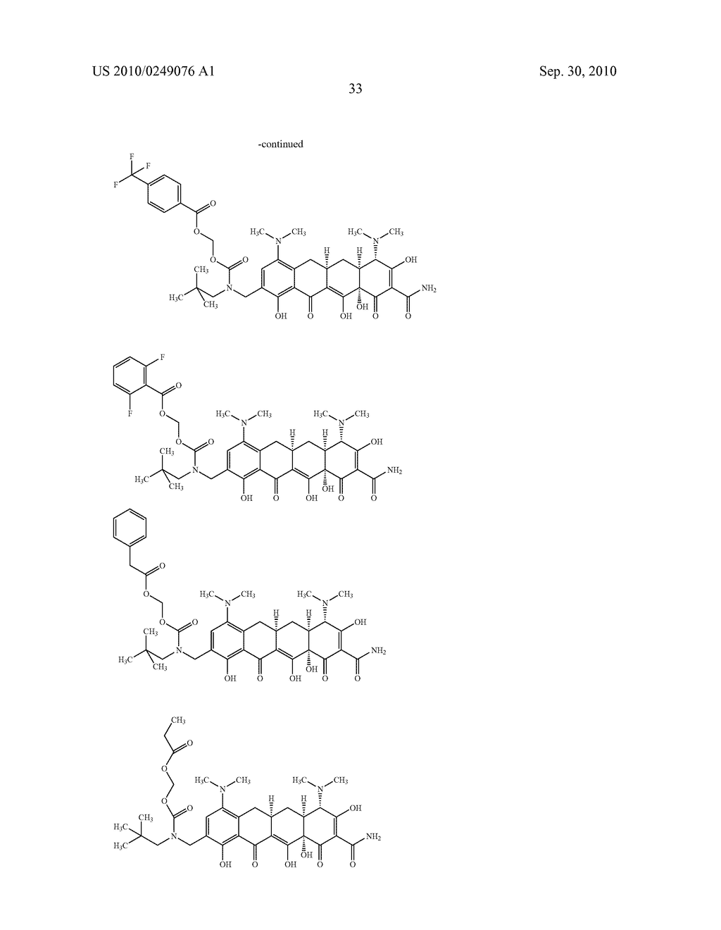 PRODRUGS OF 9-AMINOMETHYL TETRACYCLINE COMPOUNDS - diagram, schematic, and image 34