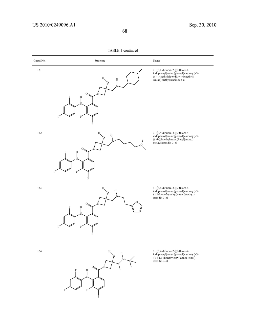 Azetidines as MEK Inhibitors for the Treatment of Proliferative Diseases - diagram, schematic, and image 69