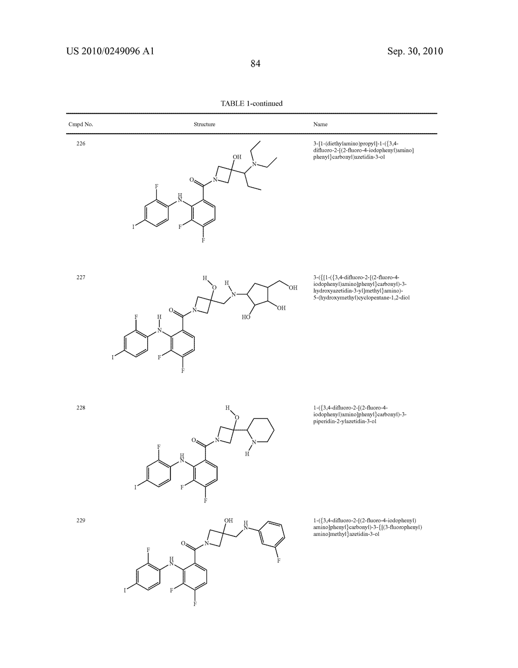 Azetidines as MEK Inhibitors for the Treatment of Proliferative Diseases - diagram, schematic, and image 85