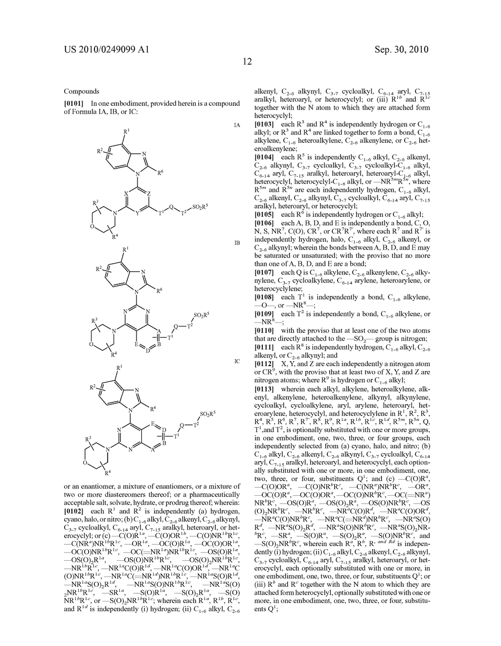 PYRIMIDINYL AND 1,3,5-TRIAZINYL BENZIMIDAZOLE SULFONAMIDES AND THEIR USE IN CANCER THERAPY - diagram, schematic, and image 13