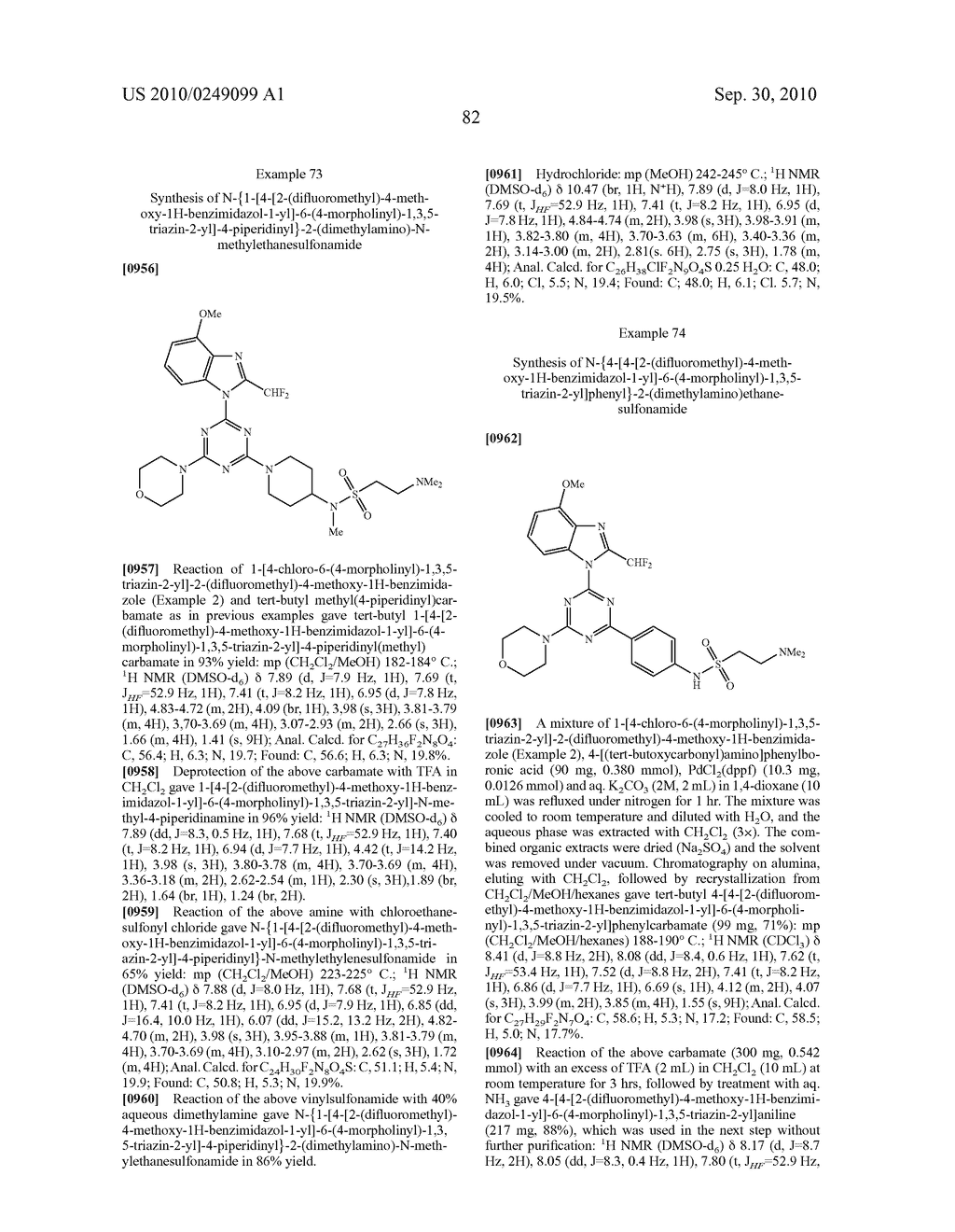 PYRIMIDINYL AND 1,3,5-TRIAZINYL BENZIMIDAZOLE SULFONAMIDES AND THEIR USE IN CANCER THERAPY - diagram, schematic, and image 83