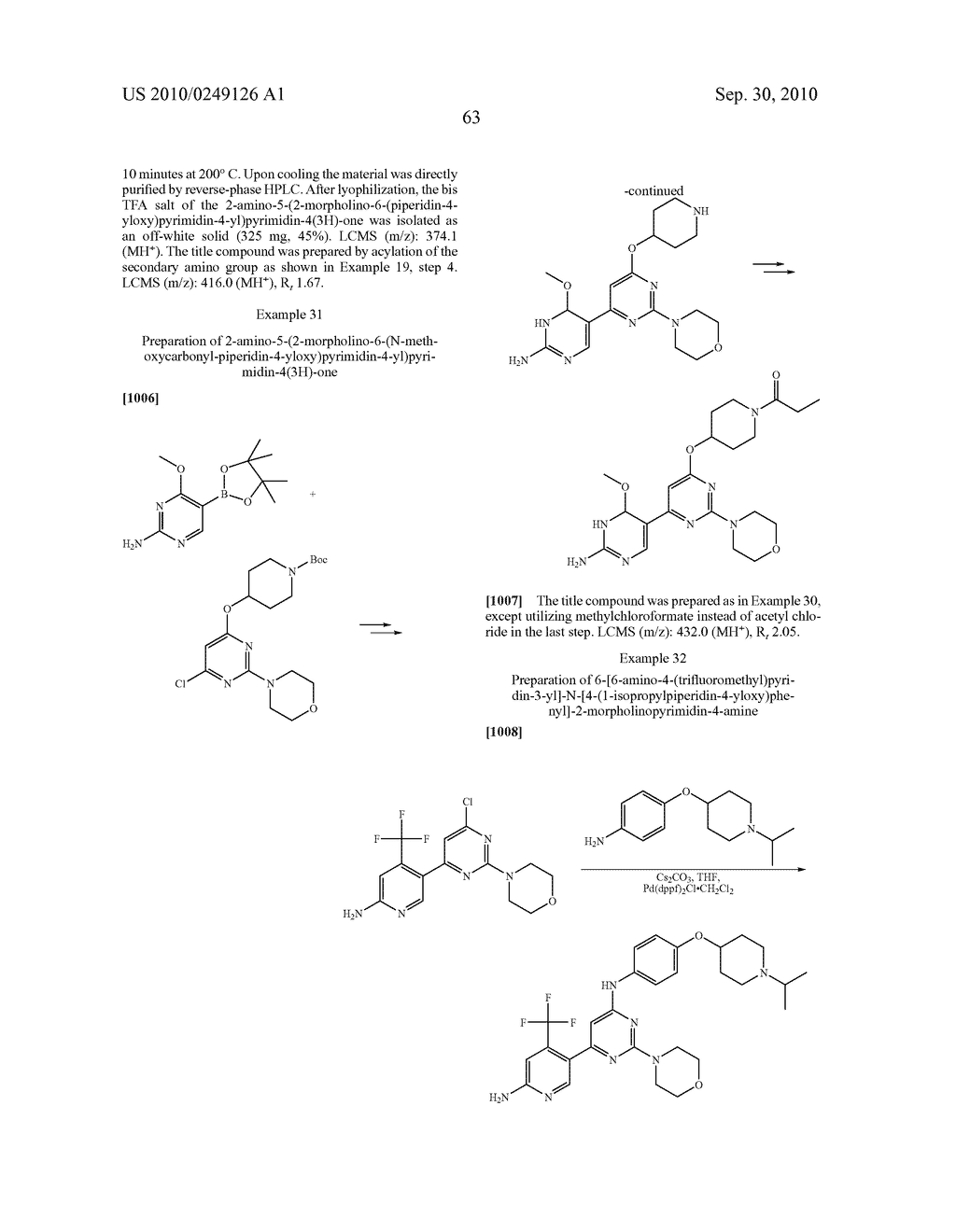 PYRIMIDINE DERIVATIVES USED AS PI-3-KINASE INHIBITORS - diagram, schematic, and image 69