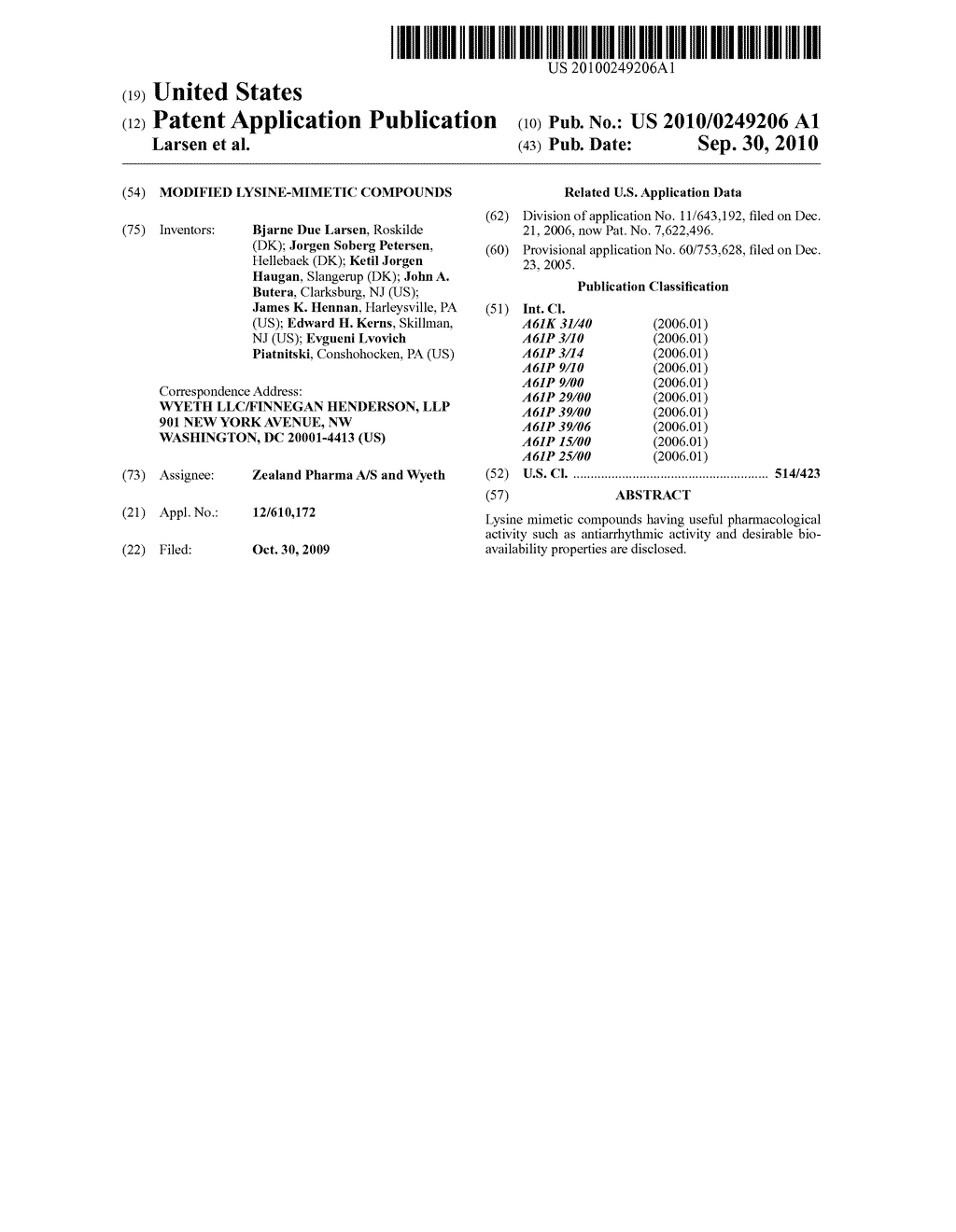 MODIFIED LYSINE-MIMETIC COMPOUNDS - diagram, schematic, and image 01