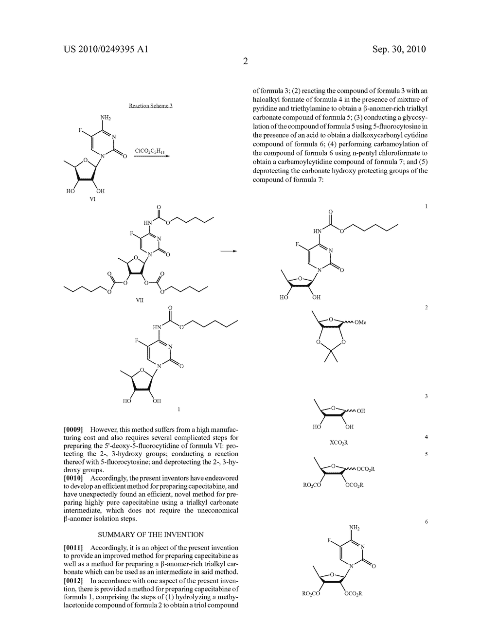 METHODS FOR PREPARING CAPECITABINE AND BETA-ANOMER-RICH TRIALKYL CARBONATE COMPOUND USED THEREIN - diagram, schematic, and image 03