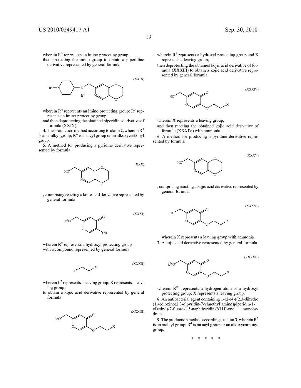 NOVEL NAPHTHYRIDINE DERIVATIVE MONOHYDRATE AND METHOD FOR PRODUCING THE SAME - diagram, schematic, and image 21