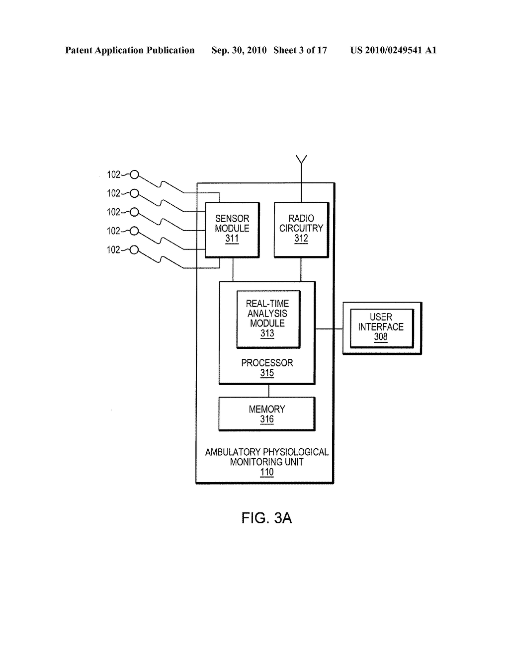 Methods and Apparatus for Processing Physiological Data Acquired from an Ambulatory Physiological Monitoring Unit - diagram, schematic, and image 04