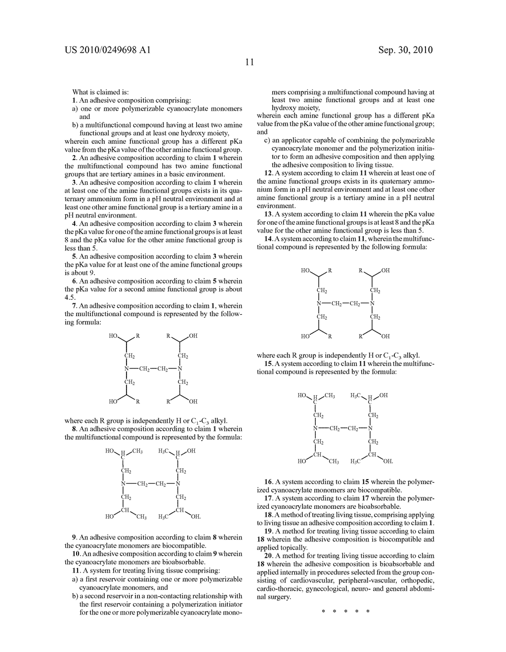 CONTROLLED EXOTHERM OF CYANOACRYLATE FORMULATIONS - diagram, schematic, and image 12