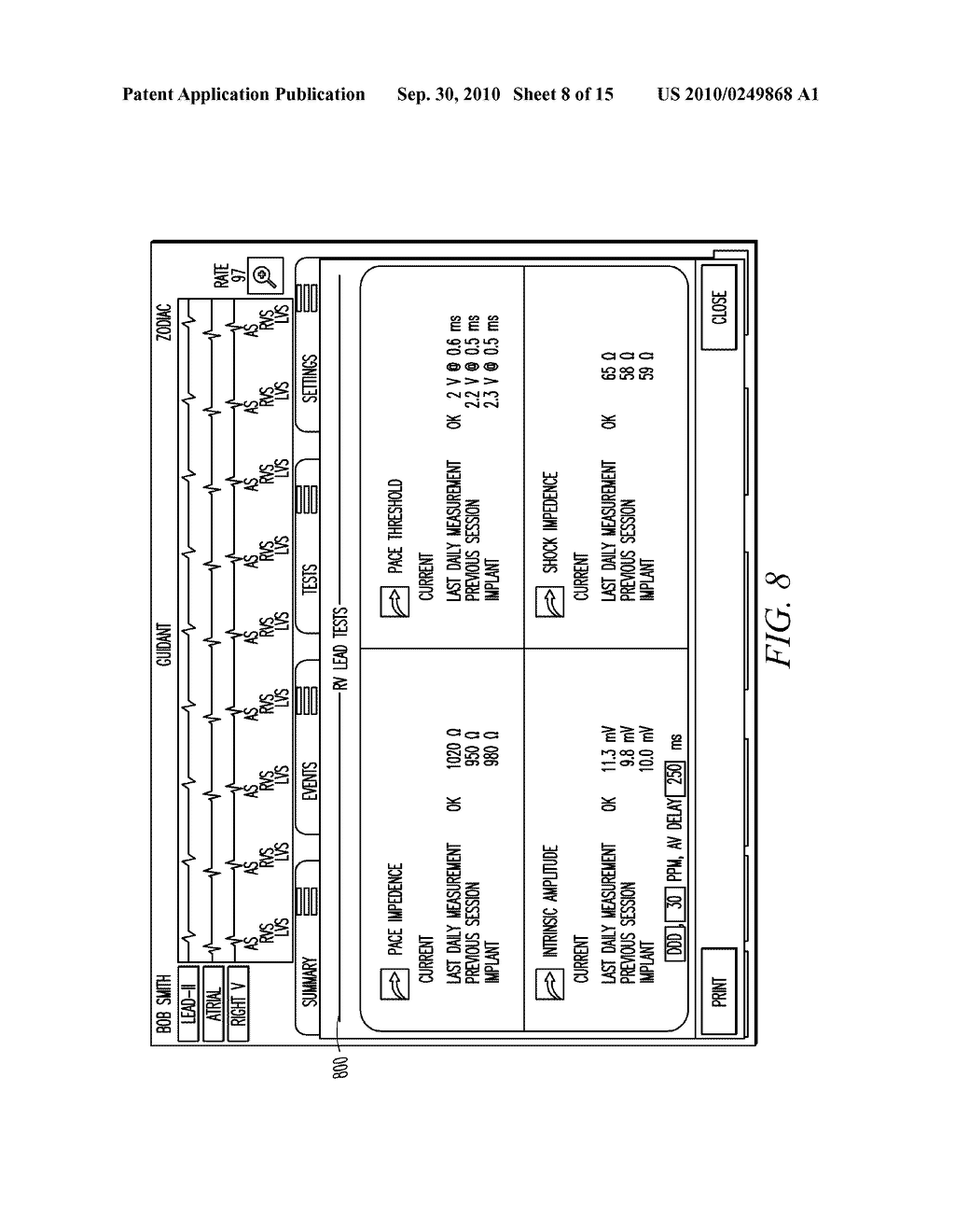 IMPLANTABLE MEDICAL DEVICE PROGRAMMING APPARATUS HAVING A GRAPHICAL USER INTERFACE - diagram, schematic, and image 09