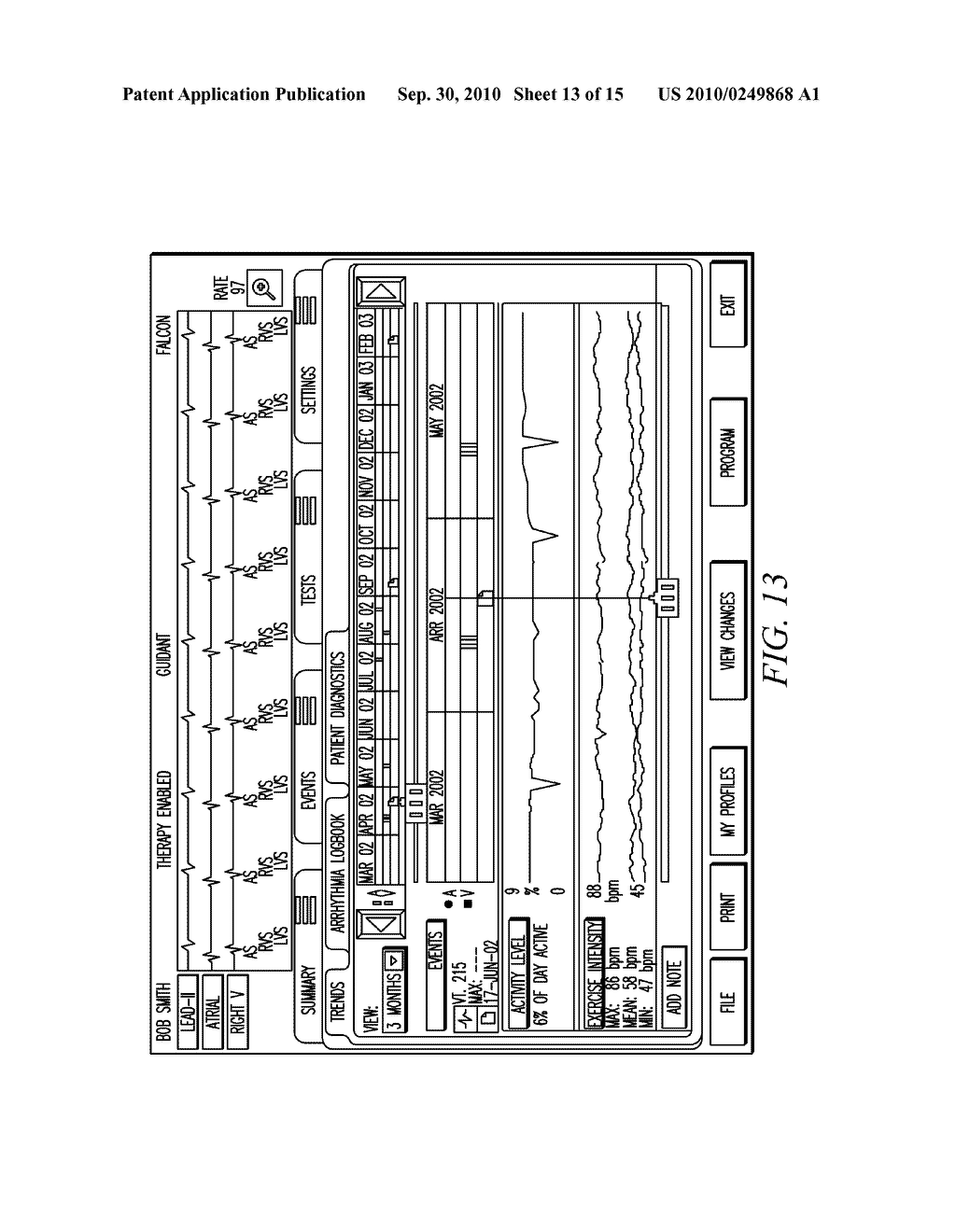 IMPLANTABLE MEDICAL DEVICE PROGRAMMING APPARATUS HAVING A GRAPHICAL USER INTERFACE - diagram, schematic, and image 14