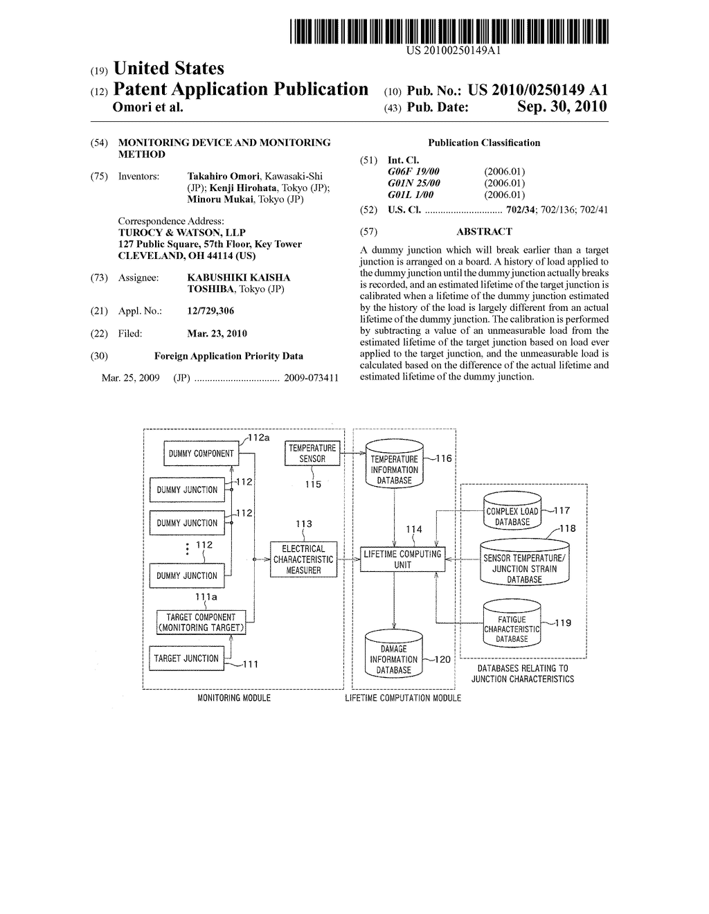 MONITORING DEVICE AND MONITORING METHOD - diagram, schematic, and image 01