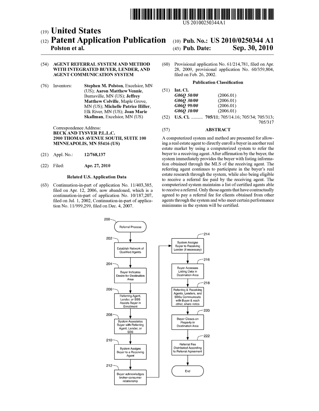 Agent Referral System and Method With Integrated Buyer, Lender, and Agent Communication System - diagram, schematic, and image 01