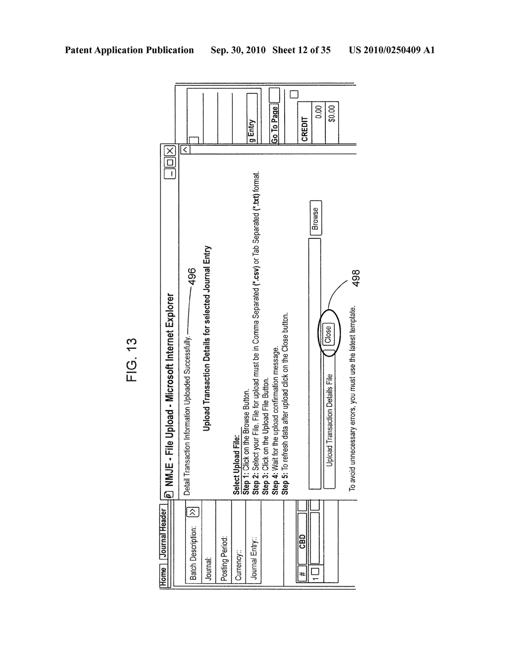 Computer-implemented method and system for posting journal entries to general ledger - diagram, schematic, and image 13