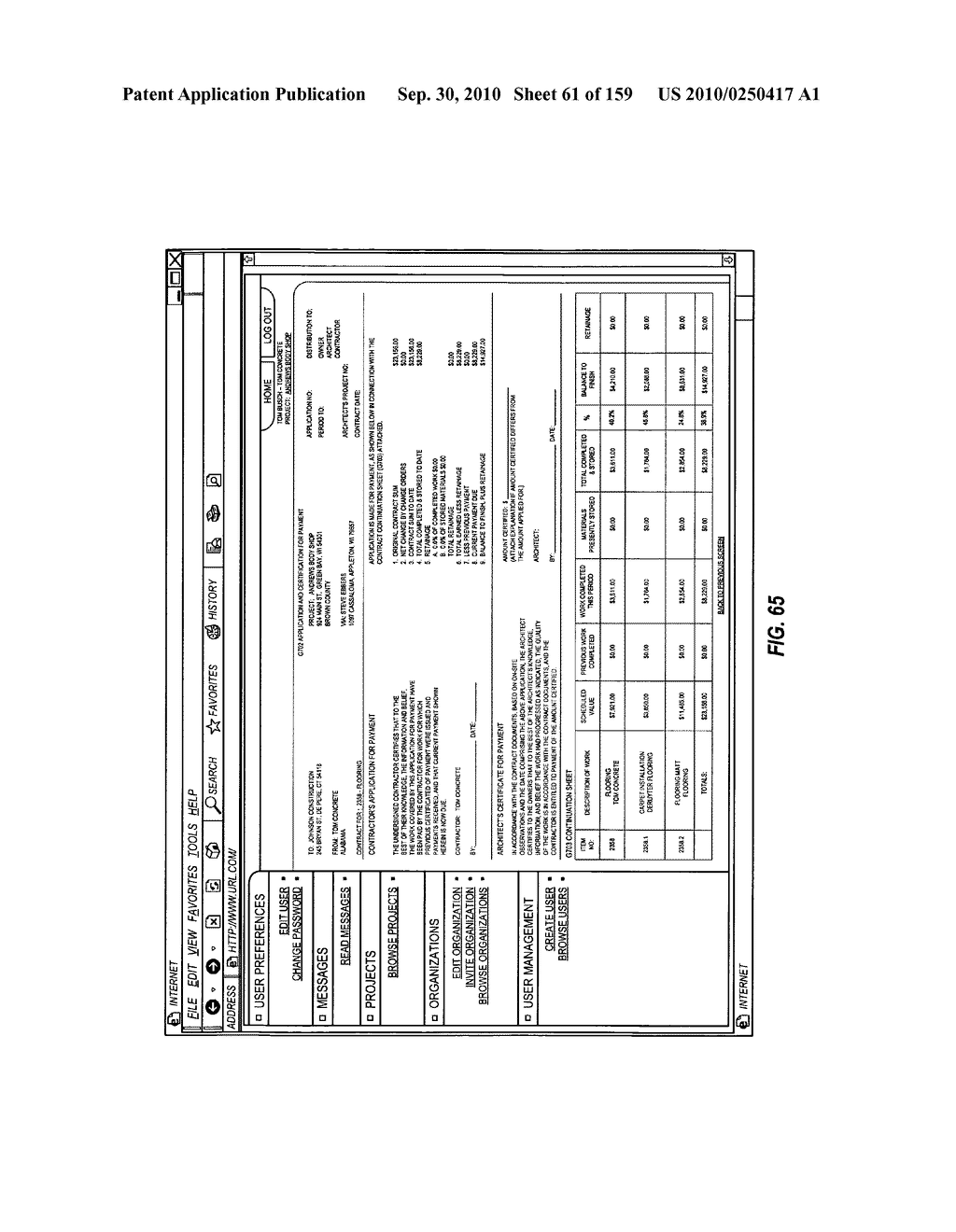 CONSTRUCTION PAYMENT MANAGEMENT SYSTEM AND METHOD WITH BUDGET RECONCILIATION FEATURES - diagram, schematic, and image 62