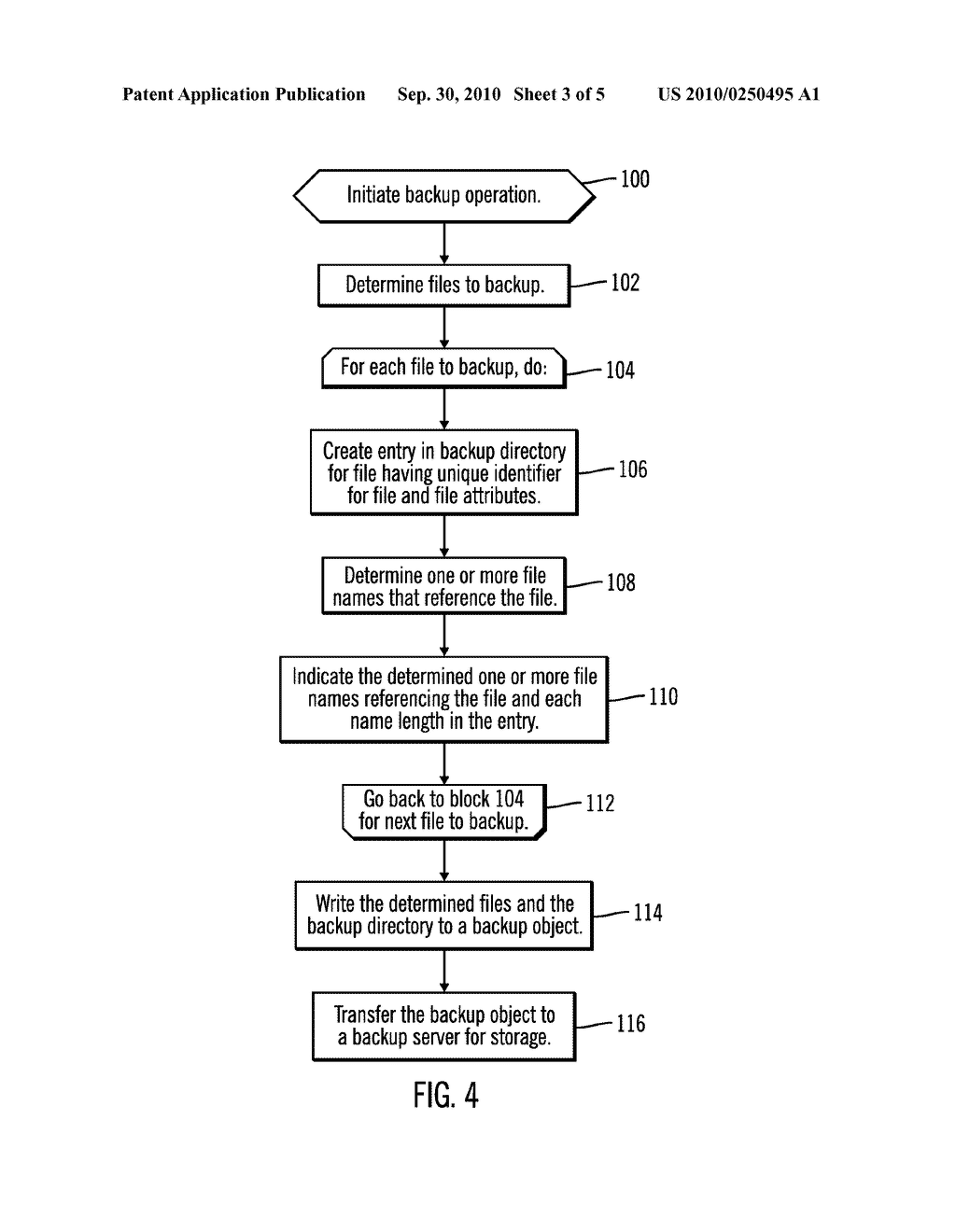 BACKING-UP AND RESTORING FILES INCLUDING FILES REFERENCED WITH MULTIPLE FILE NAMES - diagram, schematic, and image 04