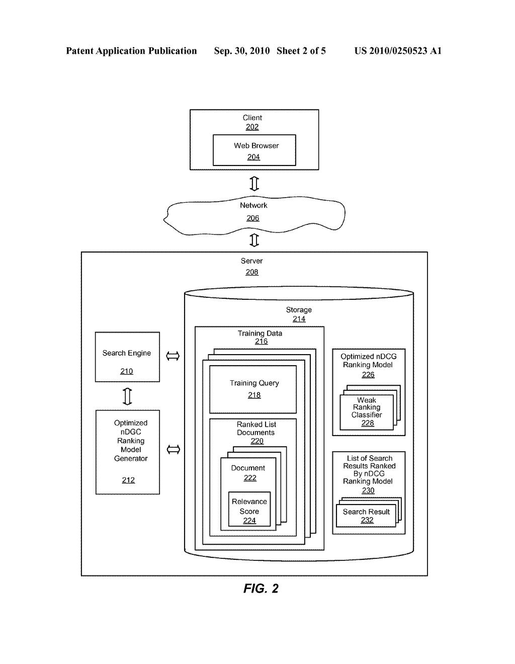 SYSTEM AND METHOD FOR LEARNING A RANKING MODEL THAT OPTIMIZES A RANKING EVALUATION METRIC FOR RANKING SEARCH RESULTS OF A SEARCH QUERY - diagram, schematic, and image 03