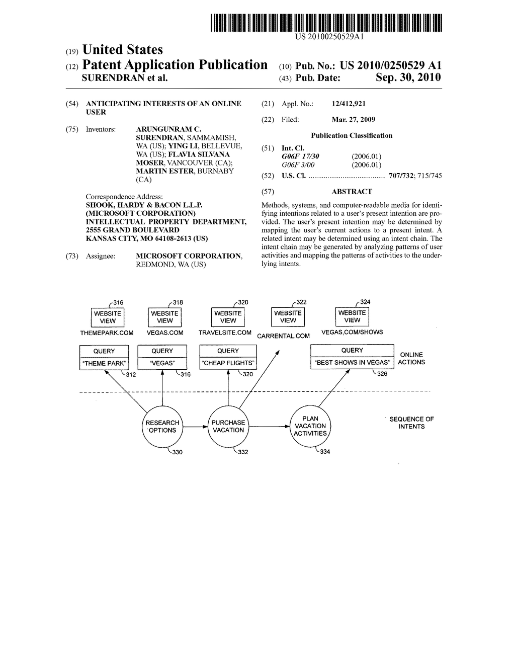 ANTICIPATING INTERESTS OF AN ONLINE USER - diagram, schematic, and image 01