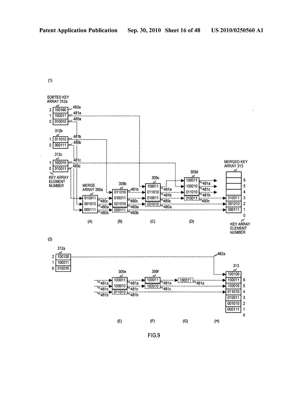 Bit string merge sort device, method, and program - diagram, schematic, and image 17