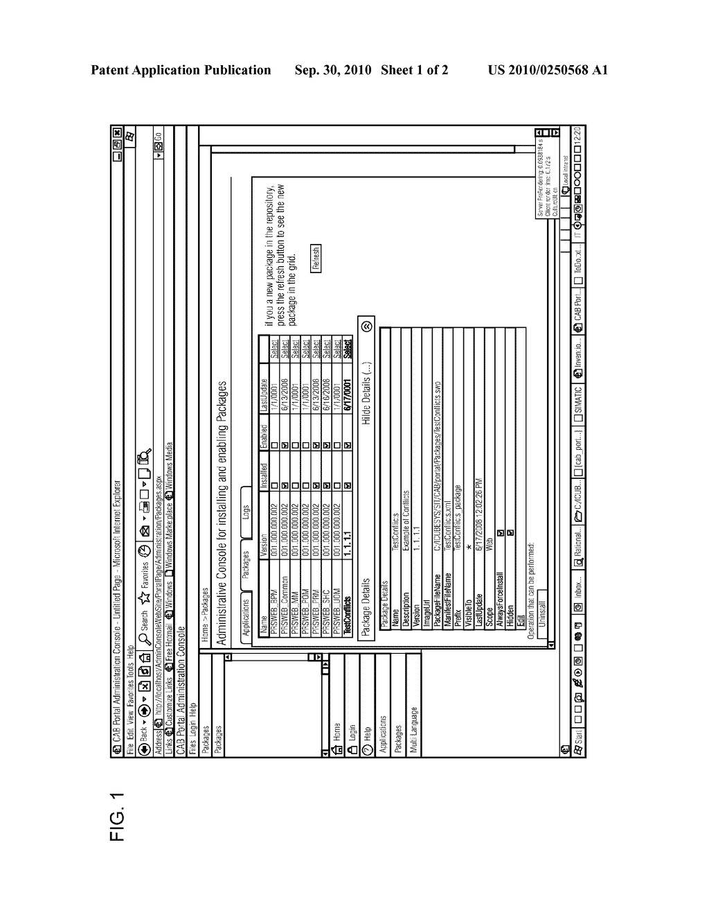 Method for Installing a Web Package Within a Manufacturing Executing System - diagram, schematic, and image 02