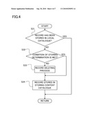 NODE DEVICE, INFORMATION COMMUNICATION SYSTEM, METHOD FOR MANAGING CONTENT DATA, AND COMPUTER READABLE MEDIUM diagram and image