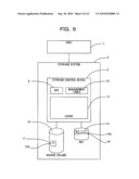 STORAGE CONTROL DEVICE, STORAGE SYSTEM, AND COPYING METHOD diagram and image