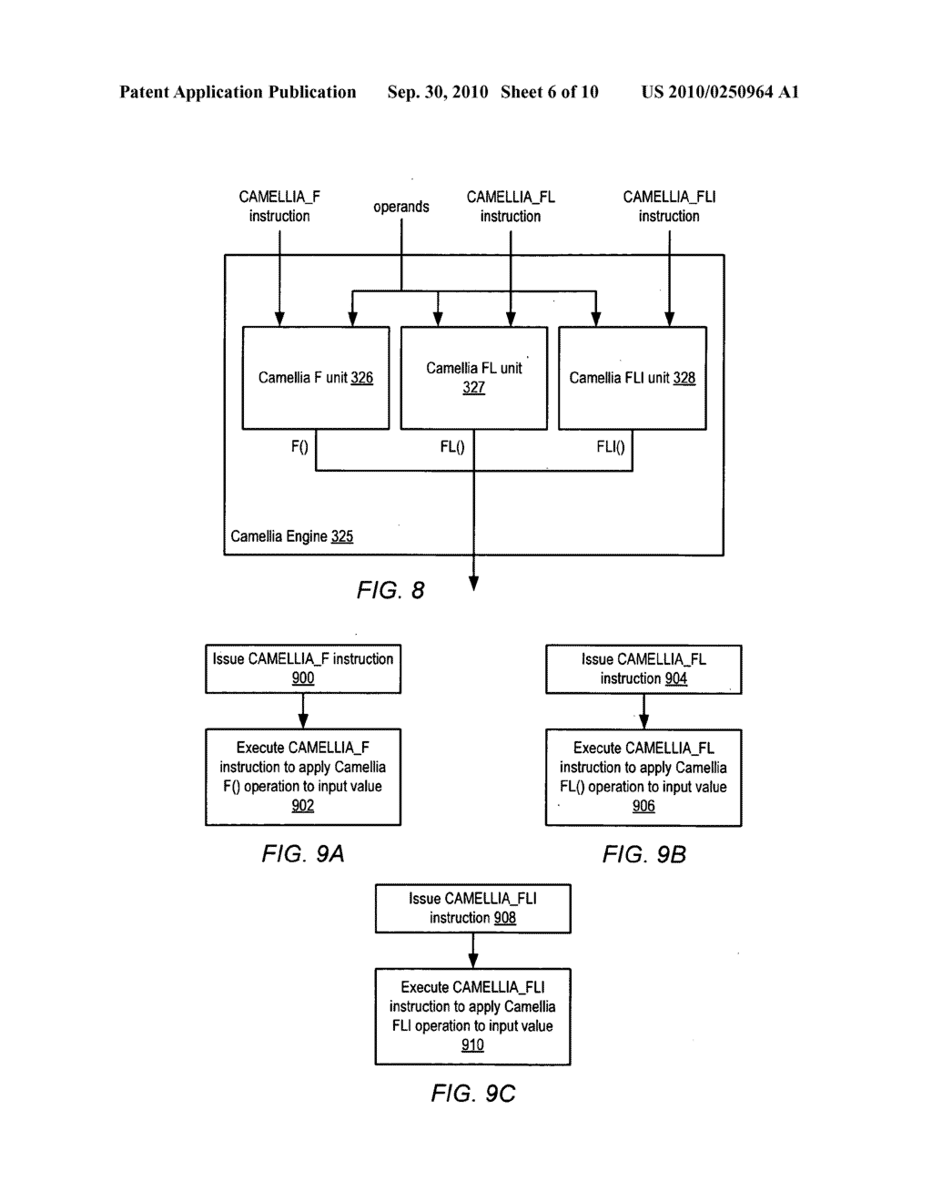 APPARATUS AND METHOD FOR IMPLEMENTING INSTRUCTION SUPPORT FOR THE CAMELLIA CIPHER ALGORITHM - diagram, schematic, and image 07