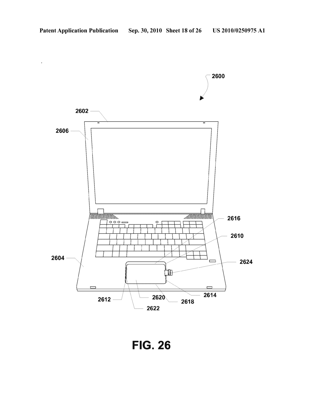 SYSTEM AND METHOD OF PROVIDING SCALABLE COMPUTING BETWEEN A PORTABLE COMPUTING DEVICE AND A PORTABLE COMPUTING DEVICE DOCKING STATION - diagram, schematic, and image 19