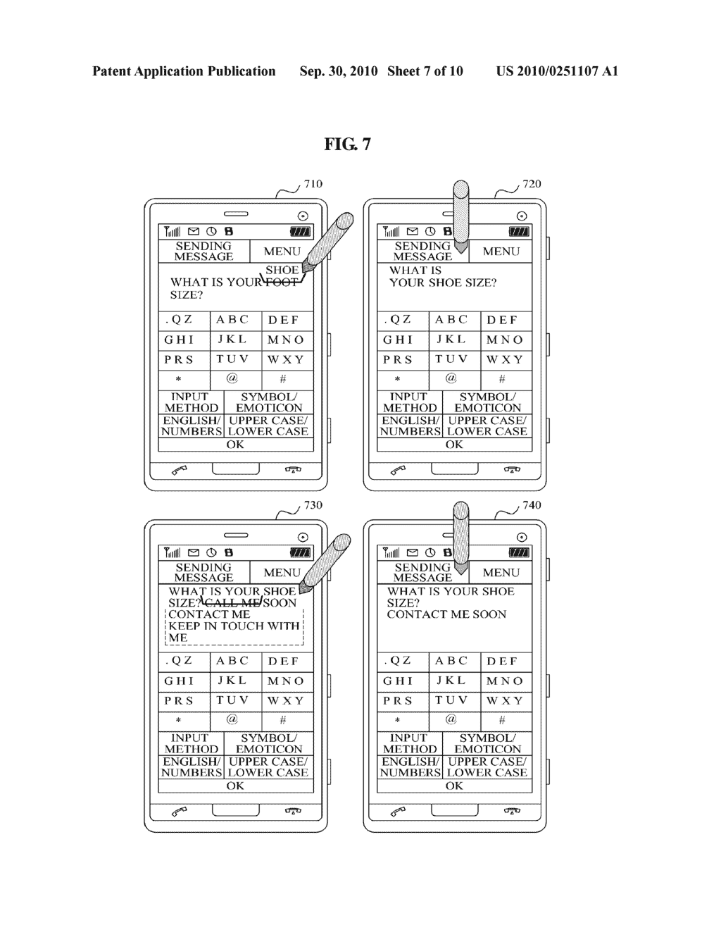 HANDHELD TERMINAL AND METHOD OF EDITING DATA USING TOUCH INPUT - diagram, schematic, and image 08
