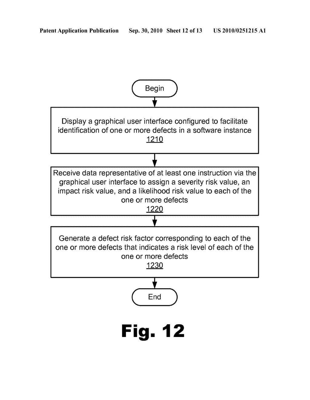 METHODS AND SYSTEMS OF DETERMINING RISK LEVELS OF ONE OR MORE SOFTWARE INSTANCE DEFECTS - diagram, schematic, and image 13