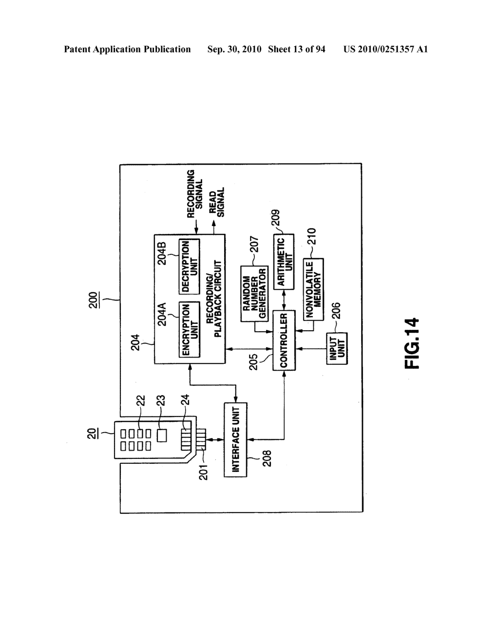 DATA TRANSMITTING SYSTEM AND METHOD, DRIVE UNIT, ACCESS METHOD, DATA RECORDING MEDIUM, RECORDING MEDIUM PRODUCING APPARATUS AND METHOD - diagram, schematic, and image 14