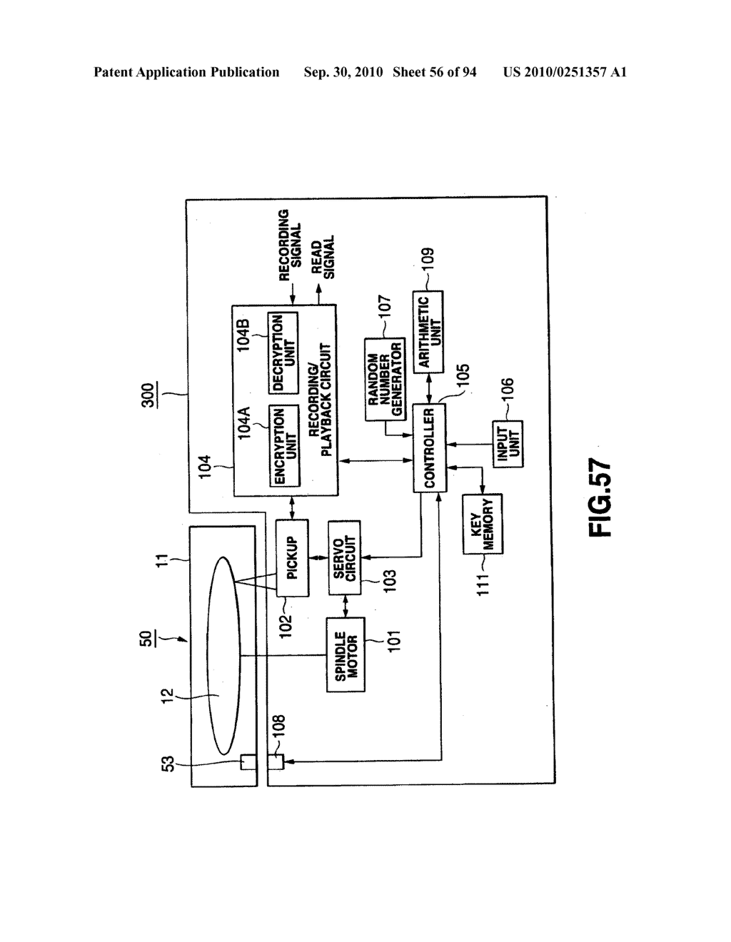 DATA TRANSMITTING SYSTEM AND METHOD, DRIVE UNIT, ACCESS METHOD, DATA RECORDING MEDIUM, RECORDING MEDIUM PRODUCING APPARATUS AND METHOD - diagram, schematic, and image 57