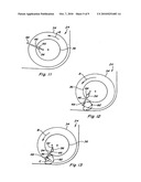 Auger finger with resilient elastomeric retainer retractor diagram and image