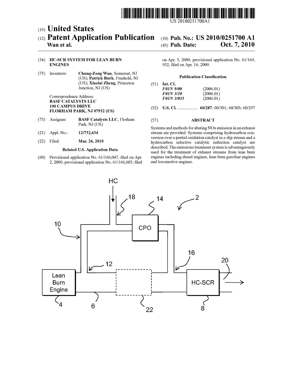 HC-SCR System for Lean Burn Engines - diagram, schematic, and image 01