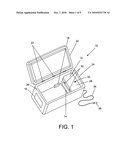 Portable cooler with internal ice maker diagram and image