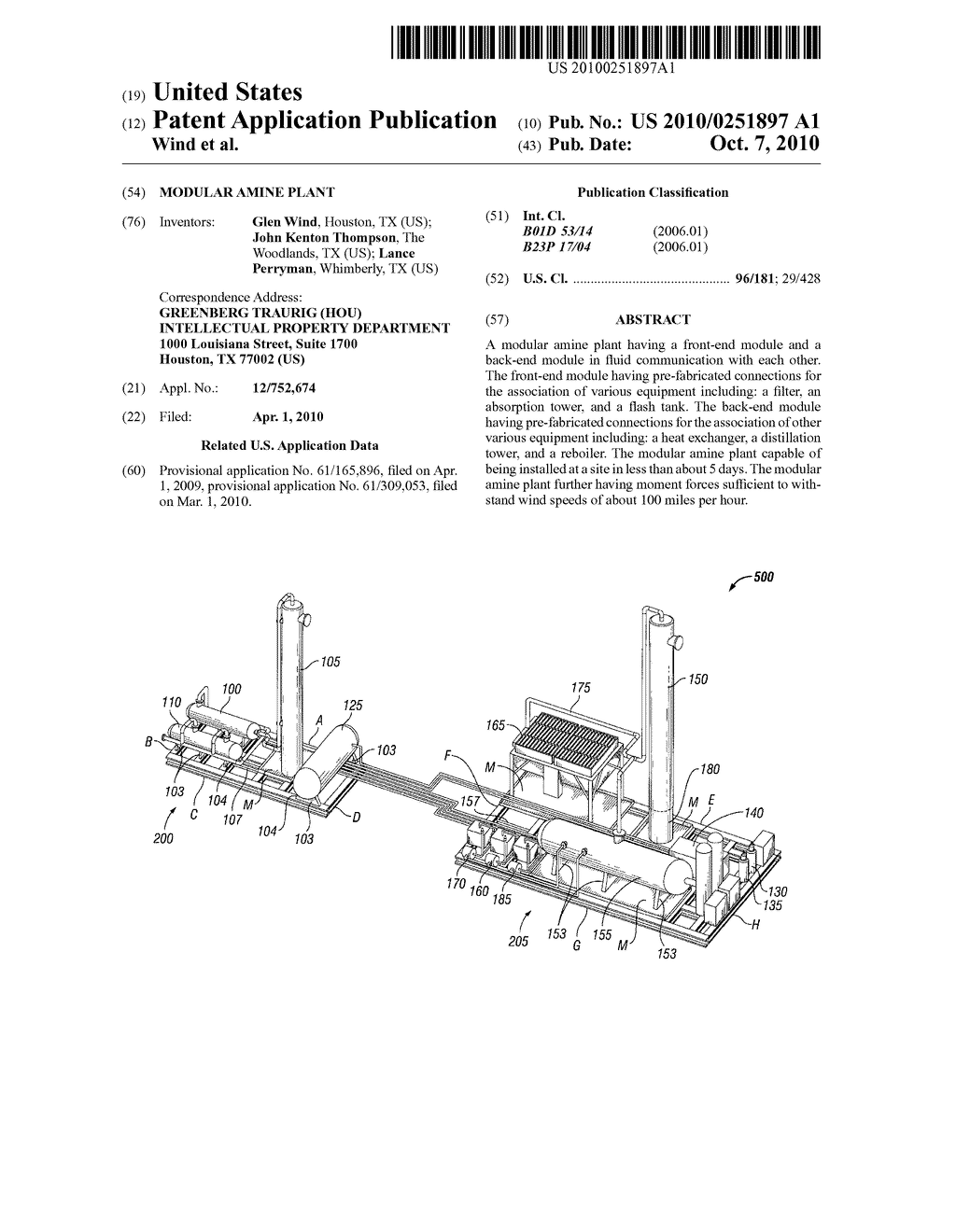 Modular Amine Plant - diagram, schematic, and image 01