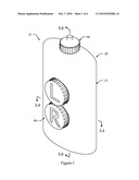 Contact Lens Case and Solution container Travel Apparatus diagram and image