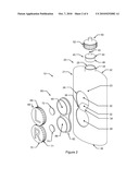 Contact Lens Case and Solution container Travel Apparatus diagram and image