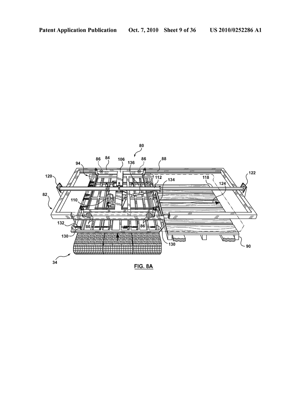 METHOD AND APPARATUS FOR HARVESTING AND PICKING UP SOD - diagram, schematic, and image 10