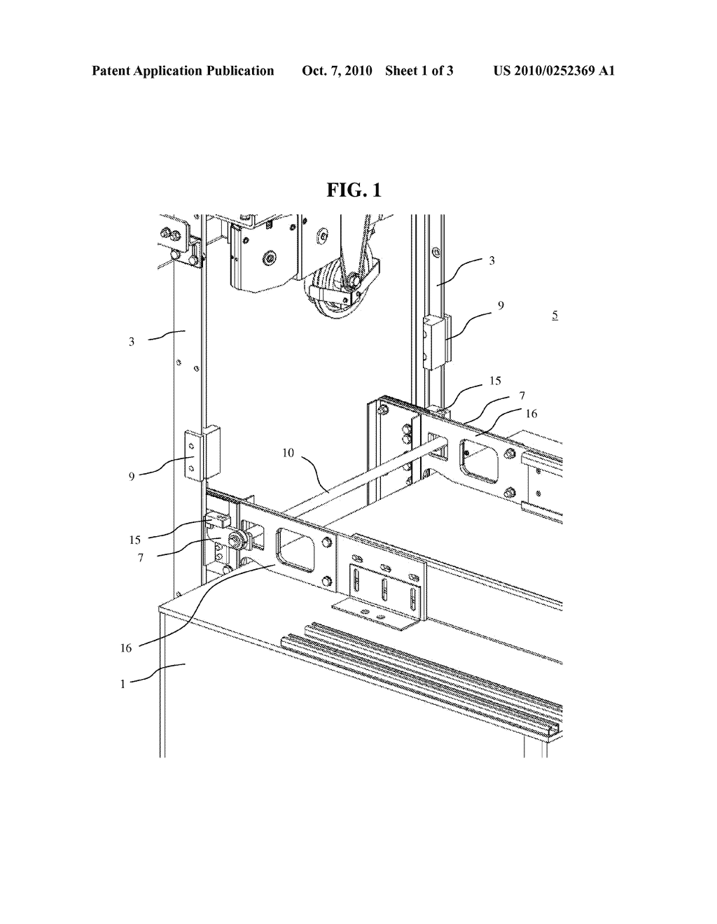 ELEVATOR AND STOP BLOCK ARRANGEMENT FOR AN ELEVATOR - diagram, schematic, and image 02