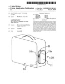 Bag with an elastic exterior pocket diagram and image