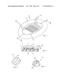 FOOD PLATE WITH STRUCTURE FOR ACCOMMODATING FORK TINES diagram and image