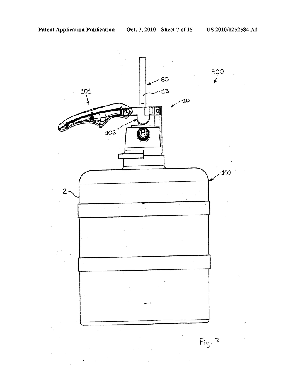 DRINK TAPPING DEVICE FOR A KEG AND DISPENSING DEVICE COMPRISING THE TAPPING DEVICE AND A KEG - diagram, schematic, and image 08