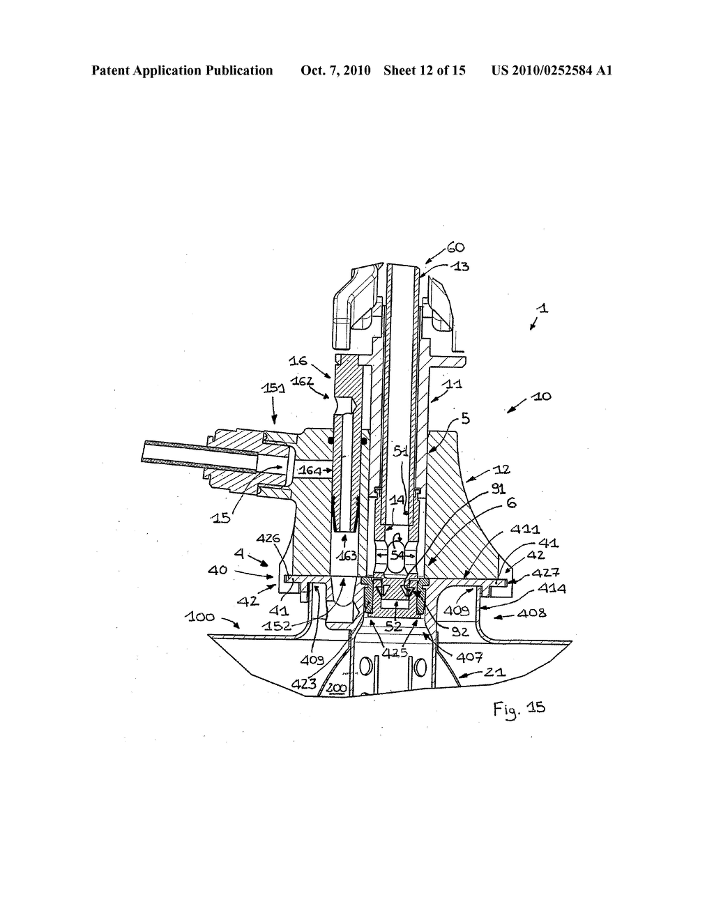 DRINK TAPPING DEVICE FOR A KEG AND DISPENSING DEVICE COMPRISING THE TAPPING DEVICE AND A KEG - diagram, schematic, and image 13