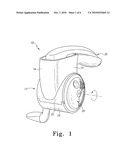 FOOD GRATER WITH POUR CONTROL diagram and image