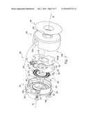 Optical encoder assembly including collimating reflective surface features diagram and image