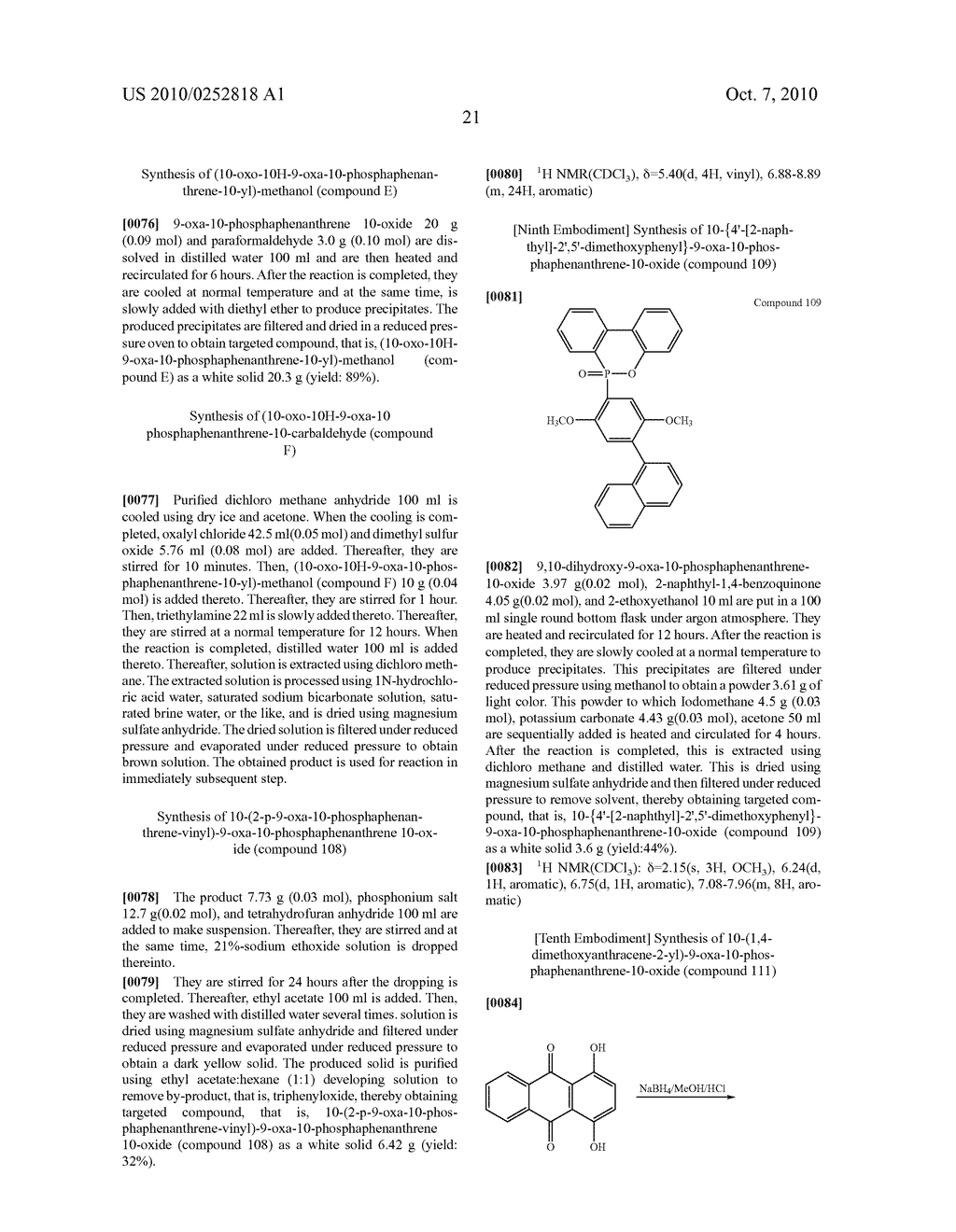 PHOSPHAPHENANTHRENE COMPOUNDS AND ORGANIC LIGHT EMITTING DIODE USING THE SAME - diagram, schematic, and image 29