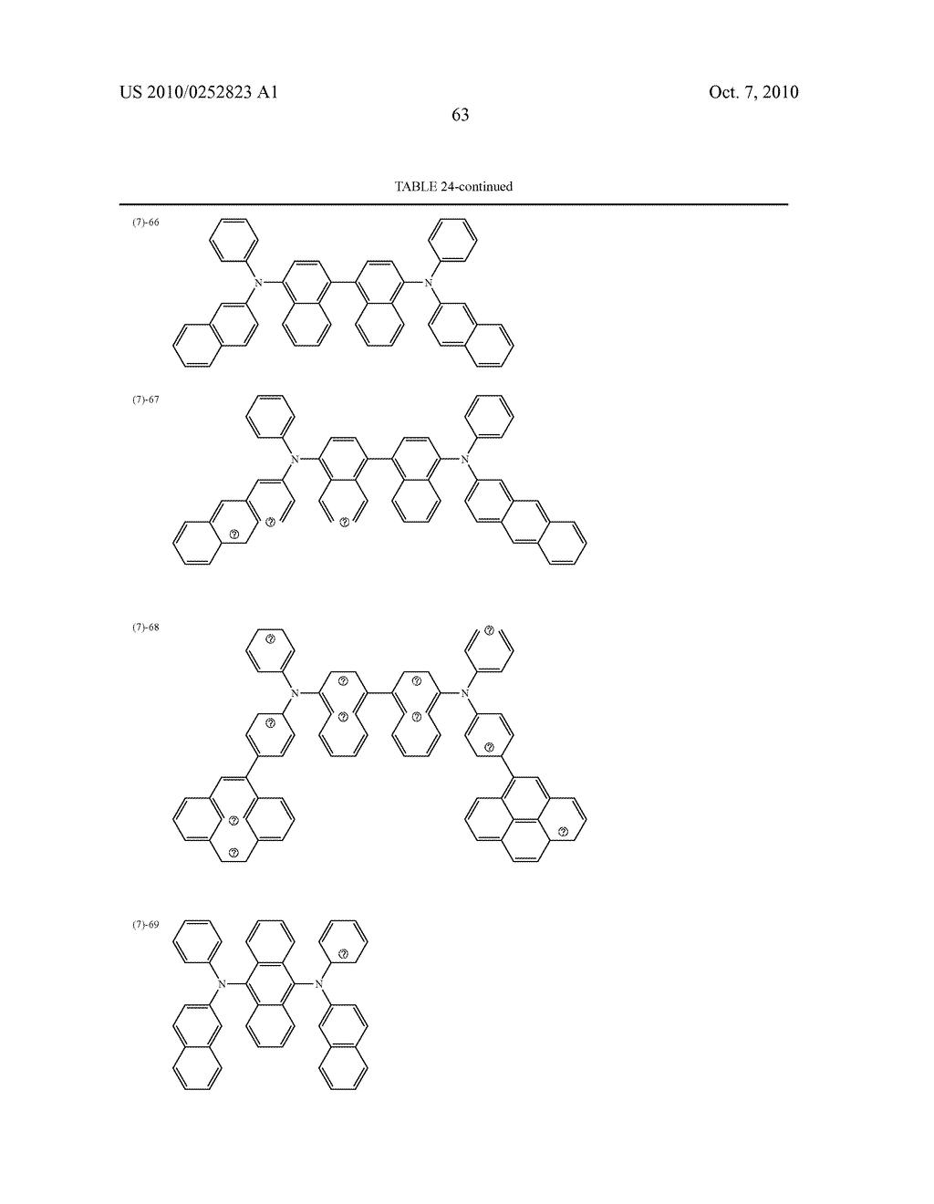 ORGANIC ELECTROLUMINESCENT DEVICE AND DISPLAY APPARATUS - diagram, schematic, and image 73