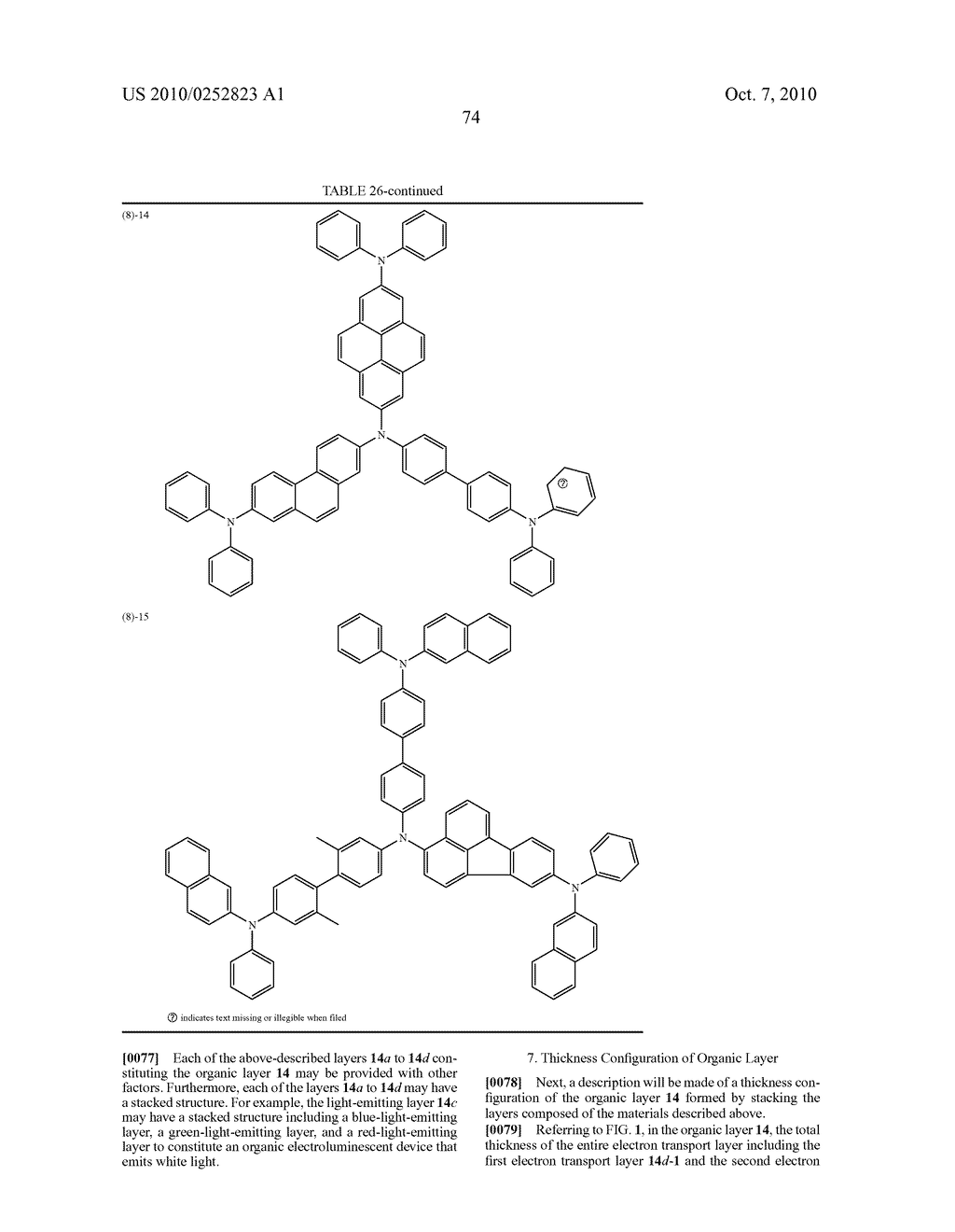 ORGANIC ELECTROLUMINESCENT DEVICE AND DISPLAY APPARATUS - diagram, schematic, and image 84