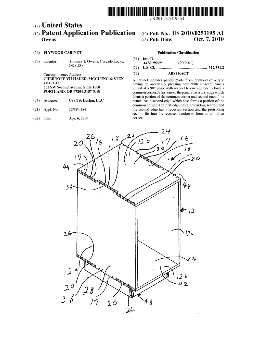 Plywood cabinet - diagram, schematic, and image 01